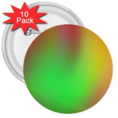 November Blurry Brilliant Colors 3  Buttons (10 Pack)  by Simbadda