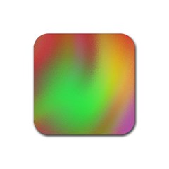 November Blurry Brilliant Colors Rubber Coaster (square)  by Simbadda