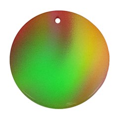 November Blurry Brilliant Colors Round Ornament (two Sides) by Simbadda