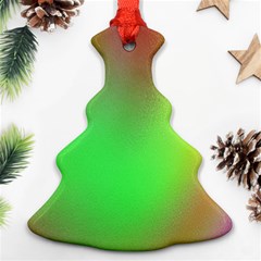 November Blurry Brilliant Colors Ornament (christmas Tree)  by Simbadda