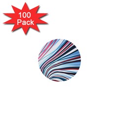 Wavy Stripes Background 1  Mini Buttons (100 Pack)  by Simbadda