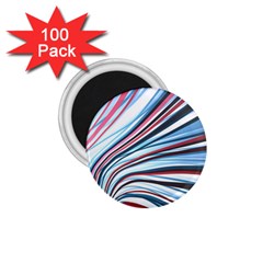 Wavy Stripes Background 1 75  Magnets (100 Pack)  by Simbadda