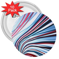 Wavy Stripes Background 3  Buttons (10 Pack)  by Simbadda