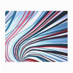 Wavy Stripes Background Small Glasses Cloth by Simbadda