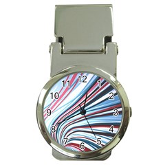 Wavy Stripes Background Money Clip Watches by Simbadda