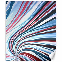 Wavy Stripes Background Canvas 8  X 10  by Simbadda