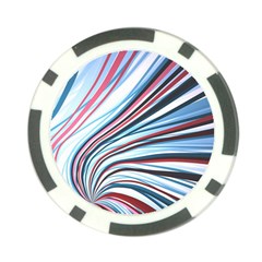 Wavy Stripes Background Poker Chip Card Guard (10 Pack) by Simbadda