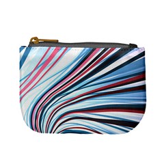 Wavy Stripes Background Mini Coin Purses by Simbadda