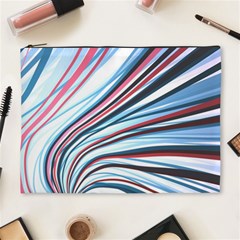 Wavy Stripes Background Cosmetic Bag (xl) by Simbadda