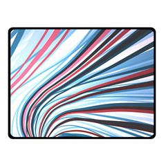 Wavy Stripes Background Fleece Blanket (small) by Simbadda