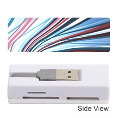 Wavy Stripes Background Memory Card Reader (stick) 