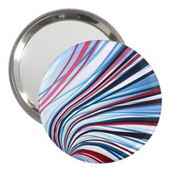 Wavy Stripes Background 3  Handbag Mirrors by Simbadda