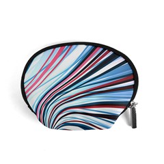 Wavy Stripes Background Accessory Pouches (small)  by Simbadda