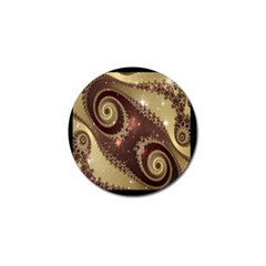 Space Fractal Abstraction Digital Computer Graphic Golf Ball Marker (4 Pack) by Simbadda