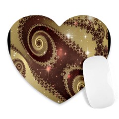 Space Fractal Abstraction Digital Computer Graphic Heart Mousepads