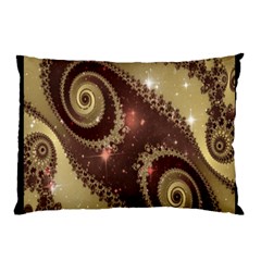 Space Fractal Abstraction Digital Computer Graphic Pillow Case by Simbadda