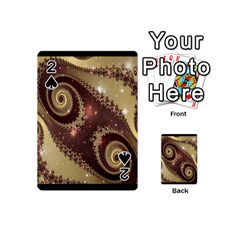 Space Fractal Abstraction Digital Computer Graphic Playing Cards 54 (mini)  by Simbadda