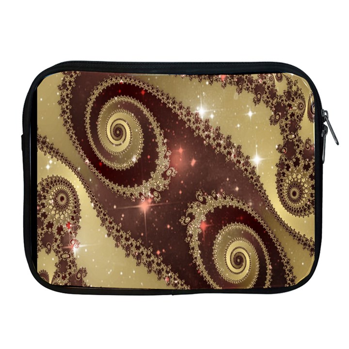 Space Fractal Abstraction Digital Computer Graphic Apple iPad 2/3/4 Zipper Cases