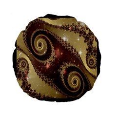 Space Fractal Abstraction Digital Computer Graphic Standard 15  Premium Flano Round Cushions by Simbadda