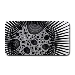 Fractal Background Black Manga Rays Medium Bar Mats by Simbadda