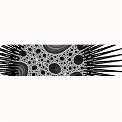 Fractal Background Black Manga Rays Large Bar Mats by Simbadda