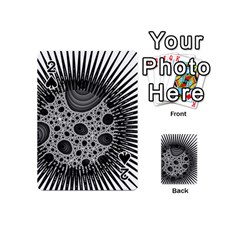 Fractal Background Black Manga Rays Playing Cards 54 (mini) 