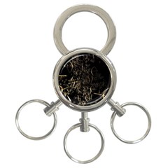 Golden Bows And Arrows On Black 3-ring Key Chains by Simbadda