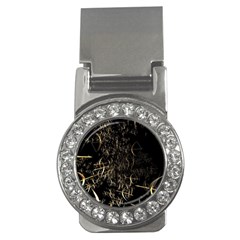 Golden Bows And Arrows On Black Money Clips (cz)  by Simbadda