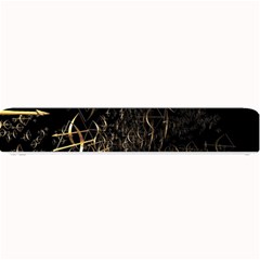 Golden Bows And Arrows On Black Small Bar Mats by Simbadda