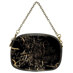 Golden Bows And Arrows On Black Chain Purses (one Side)  by Simbadda