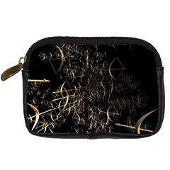 Golden Bows And Arrows On Black Digital Camera Cases by Simbadda