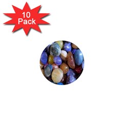 Rock Tumbler Used To Polish A Collection Of Small Colorful Pebbles 1  Mini Magnet (10 Pack)  by Simbadda