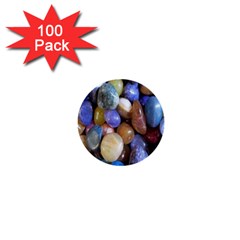 Rock Tumbler Used To Polish A Collection Of Small Colorful Pebbles 1  Mini Buttons (100 Pack)  by Simbadda