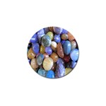 Rock Tumbler Used To Polish A Collection Of Small Colorful Pebbles Golf Ball Marker Front