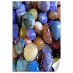 Rock Tumbler Used To Polish A Collection Of Small Colorful Pebbles Canvas 12  X 18   by Simbadda