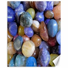 Rock Tumbler Used To Polish A Collection Of Small Colorful Pebbles Canvas 11  X 14   by Simbadda