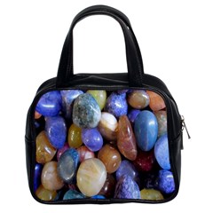 Rock Tumbler Used To Polish A Collection Of Small Colorful Pebbles Classic Handbags (2 Sides) by Simbadda