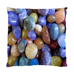 Rock Tumbler Used To Polish A Collection Of Small Colorful Pebbles Standard Cushion Case (one Side) by Simbadda