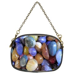 Rock Tumbler Used To Polish A Collection Of Small Colorful Pebbles Chain Purses (two Sides)  by Simbadda