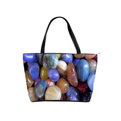 Rock Tumbler Used To Polish A Collection Of Small Colorful Pebbles Shoulder Handbags by Simbadda