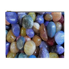 Rock Tumbler Used To Polish A Collection Of Small Colorful Pebbles Cosmetic Bag (xl) by Simbadda