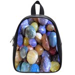 Rock Tumbler Used To Polish A Collection Of Small Colorful Pebbles School Bags (Small)  Front