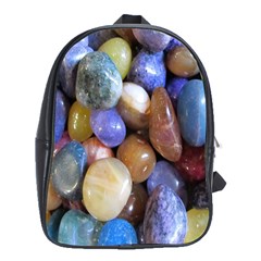 Rock Tumbler Used To Polish A Collection Of Small Colorful Pebbles School Bags (xl)  by Simbadda