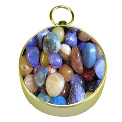 Rock Tumbler Used To Polish A Collection Of Small Colorful Pebbles Gold Compasses by Simbadda