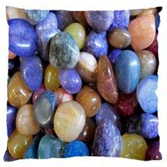 Rock Tumbler Used To Polish A Collection Of Small Colorful Pebbles Standard Flano Cushion Case (one Side) by Simbadda