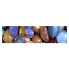 Rock Tumbler Used To Polish A Collection Of Small Colorful Pebbles Satin Scarf (oblong) by Simbadda