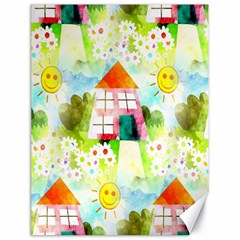 Summer House And Garden A Completely Seamless Tile Able Background Canvas 18  X 24   by Simbadda