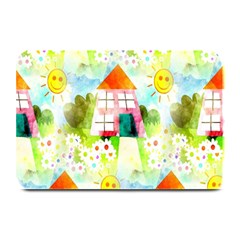 Summer House And Garden A Completely Seamless Tile Able Background Plate Mats by Simbadda