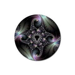 Magic Swirl Rubber Coaster (Round) 