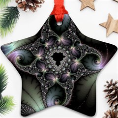 Magic Swirl Star Ornament (Two Sides)